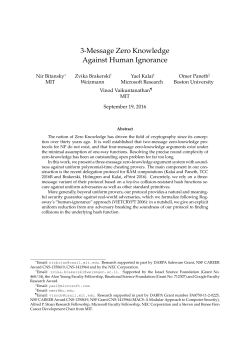 3-Message Zero Knowledge Against Human Ignorance