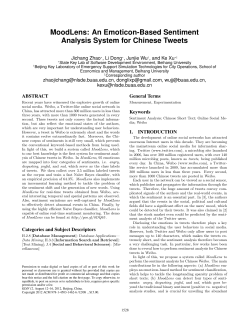 MoodLens: An Emoticon-Based Sentiment Analysis System for