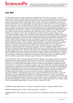 Lon Nol - Sciences Po