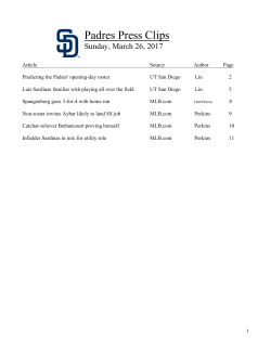 Padres Press Clips