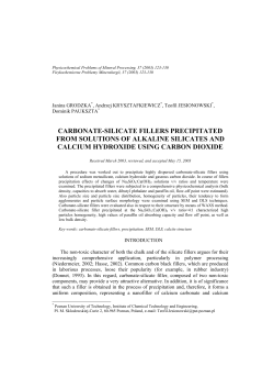 carbonate-silicate fillers precipitated from solutions of alkaline