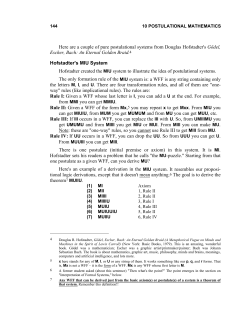 "Toy" axiomatic systems
