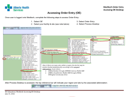 Accessing OE Desktop - Alberta Health Services