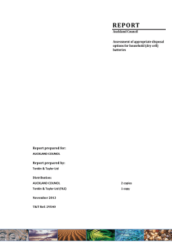 Assessment of appropriate disposal options of household batteries
