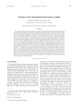 Formation of Jets and Equatorial Superrotation on