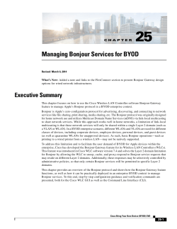 Managing Bonjour Services for BYOD