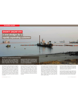 SHANTI SAGAR yVI: a new dredger for a rapidly e