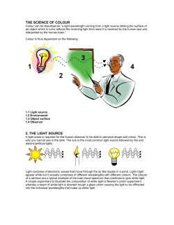 the science of colour 2. the light source