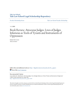 Atrocious Judges - Yale Law School Legal Scholarship Repository