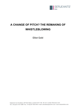 A change of pitch? - Serjeants` Inn Chambers