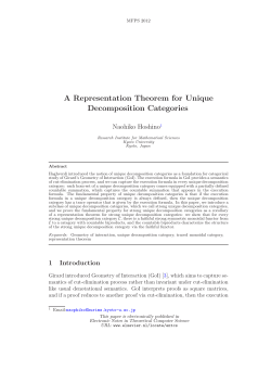 A Representation Theorem for Unique Decomposition Categories