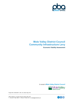Mole Valley District Council Community Infrastructure Levy