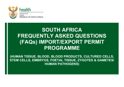 (FAQs) IMPORT/EXPORT PERMIT PROGRAMME