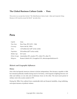 Peru - Leadership Crossroads