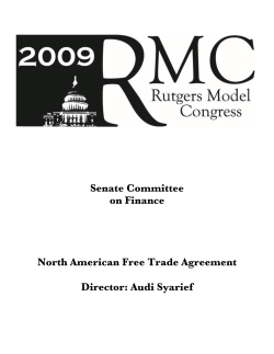 Senate Committee on Finance North American Free Trade