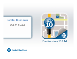 Capital BlueCross and ICD-10