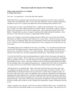 Discussion Guide for Sunrise Over Fallujah