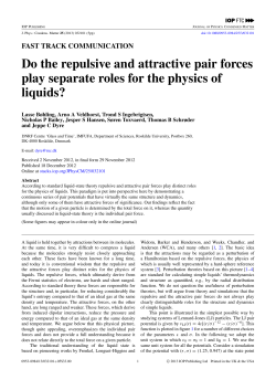 Do the repulsive and attractive pair forces play