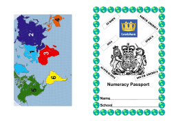 Numeracy Passport resources