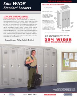 extra wide standard lockers