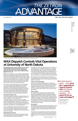 MAX Dispatch Controls Vital Operations at University of North Dakota