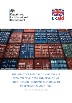 the impact of free trade agreements between developed and