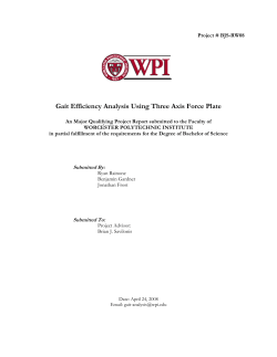 Gait Efficiency Analysis Using Three Axis Force Plate