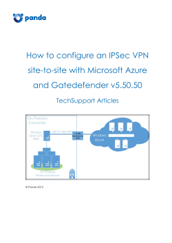 How to configure an IPSec VPN site-to-site with