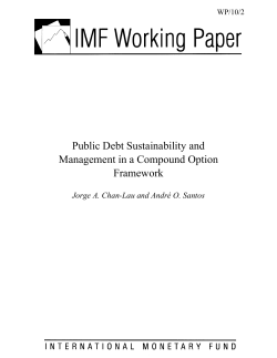 Public Debt Sustainability and Management in a Compound Option