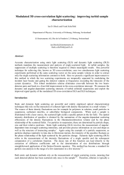 Temporally separating the two scattering experiments