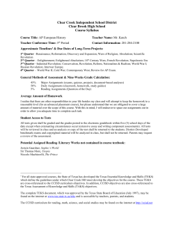 Clear Creek Independent School District Clear Brook High School