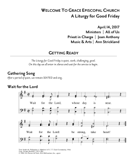 April 14 | Good Friday - Grace Episcopal Church