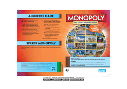 a quicker game speedy monopoly