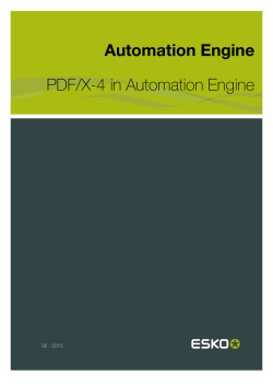 Automation Engine PDF/X-4 in Automation Engine