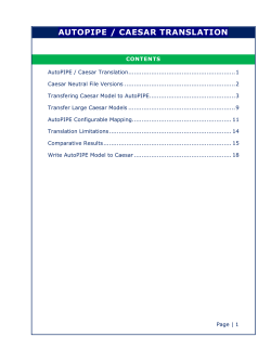 AutoPIPE / Caesar Translation
