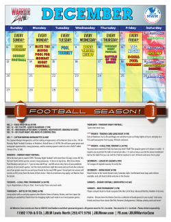 december - GET YOUR GAME ON.