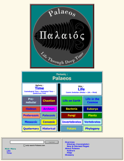 Palaeos: Life Through Deep Time
