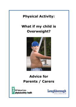 Parent Advice Leaflet Obesity