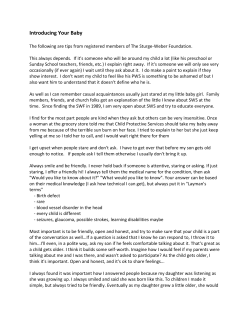 Introducing Your Baby - The Sturge