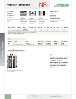 Nitrogen Trifluoride Spec Sheet