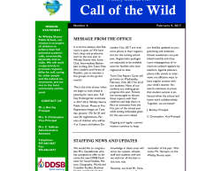 Call of the Wild - Durham District School Board
