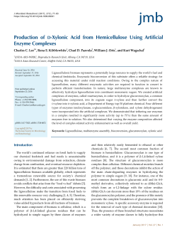 Production of D-Xylonic Acid from Hemicellulose Using Artificial