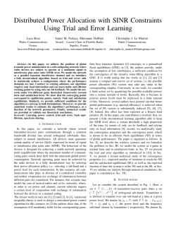 Distributed Power Allocation with SINR Constraints Using Trial and