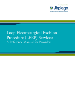 Loop Electrosurgical Excision Procedure (LEEP