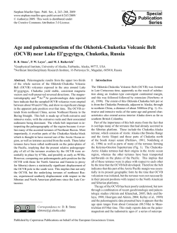 Age and paleomagnetism of the Okhotsk