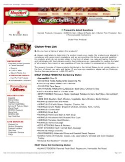 Hormel Foods - Knowledge - Blodget Studios Home Page