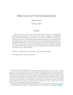 Diffusion of Containerization