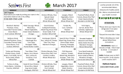 march menu - Seniors First
