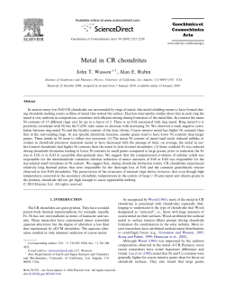 Metal in CR chondrites - UCLA