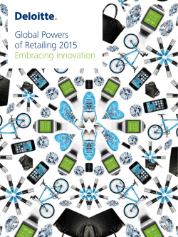 Global Powers of Retailing 2015 Embracing innovation